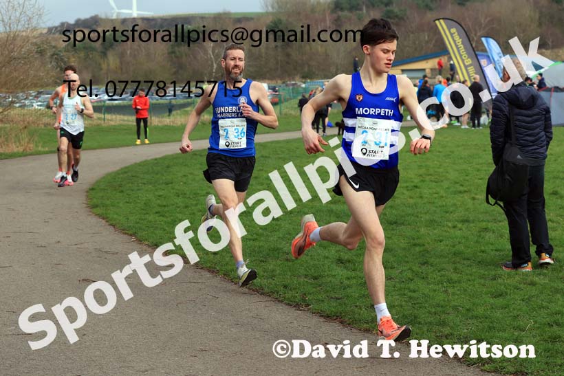 Senior and Veteran Men in the 2024 NECAA Road Relays Champs., Hetton Lyons Country Park, Hetton le Hole, County Durham. Photo: David T. Hewitson/Sports for All Pics